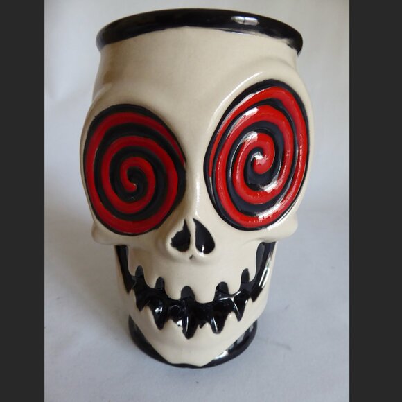NEW 2016 LE 250 MUNKTIKI VORTEX BAR HIP-MO-TIZER SKULL CERAMIC TIKI MUG - Picture 10 of 10